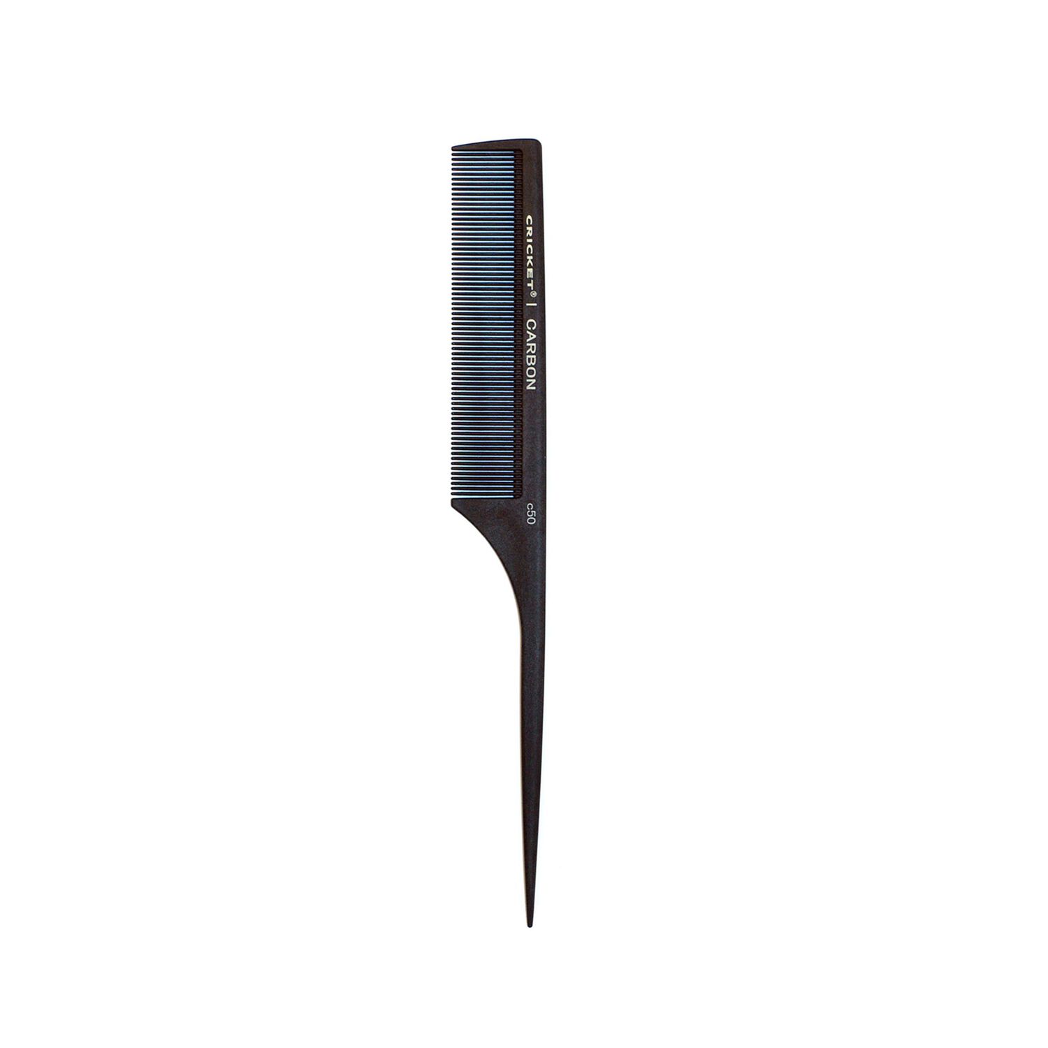 Cricket Carbon C50 Fine Toothed Rattail Comb