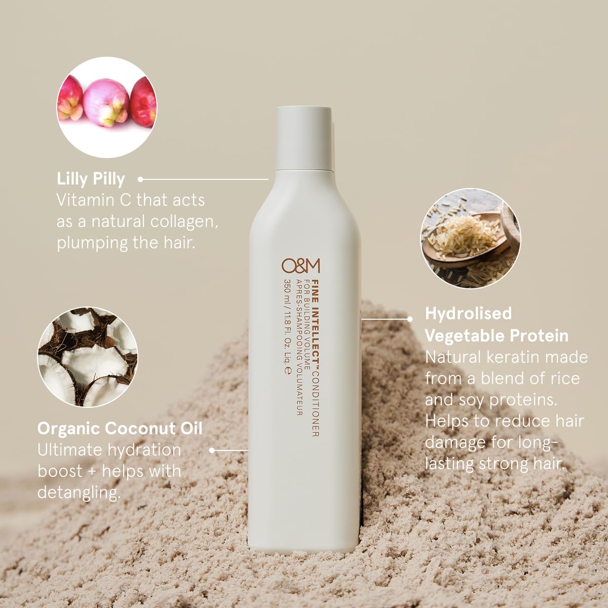 O&M Fine Intellect Volumising Conditioner 350ml