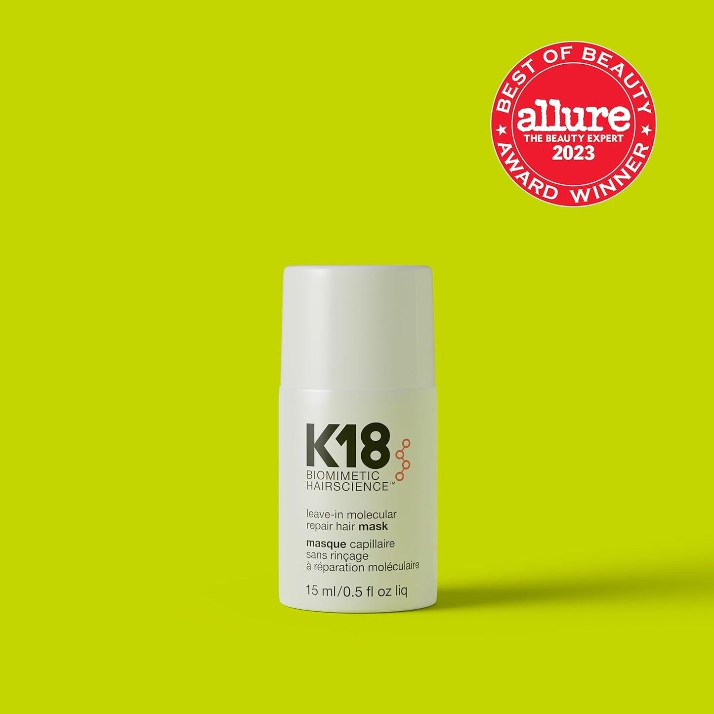 K18 Hair Biomimetic Hairscience Leave-In Molecular Repair Hair Mask 15 ml