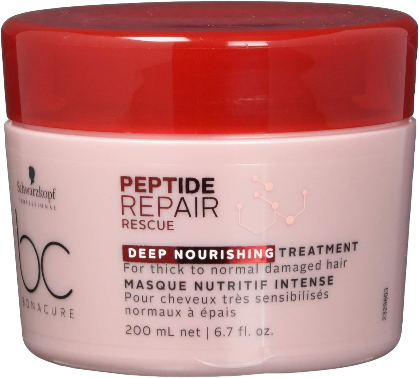 Schwarzkopf BC BONACURE Peptide Repair Rescue Treatment, 6.7-Ounce, Clear