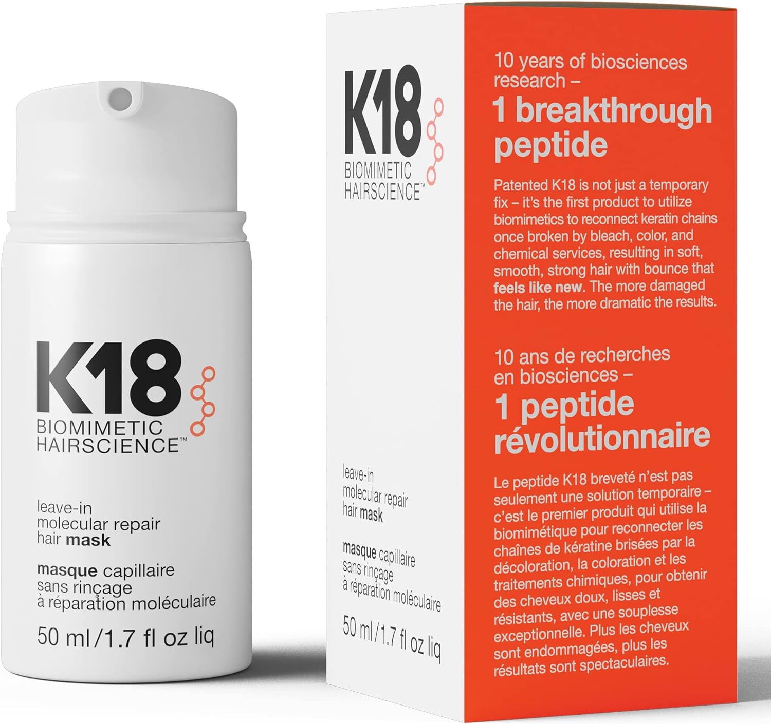 K18 Leave-In Molecular Repair Hair Mask 50 Ml