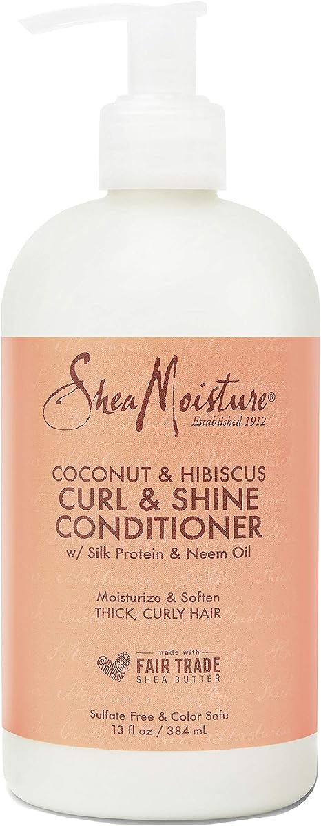 Shea Moisture Coconut and Hibiscus Curl and Shine Conditioner, 384 ml