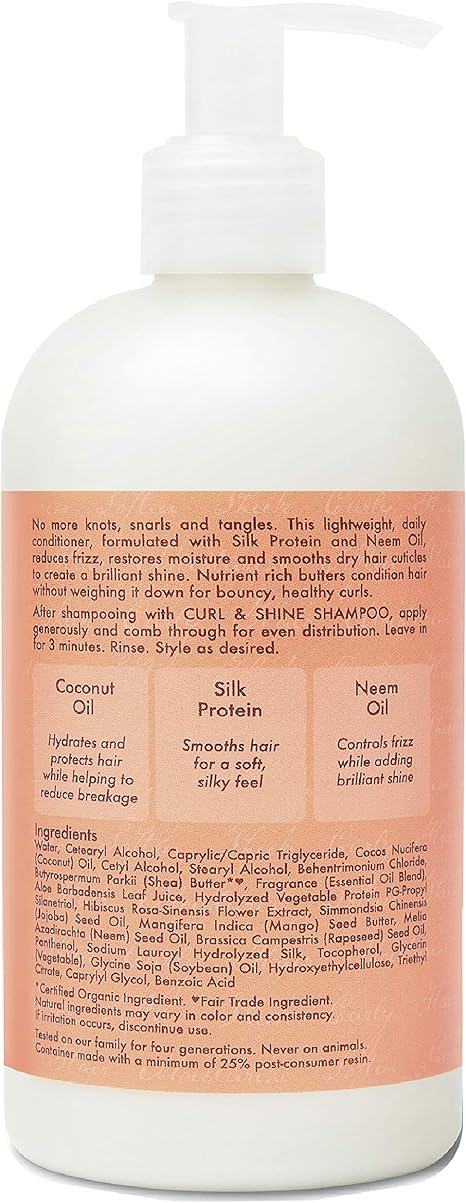 Shea Moisture Coconut and Hibiscus Curl and Shine Conditioner, 384 ml