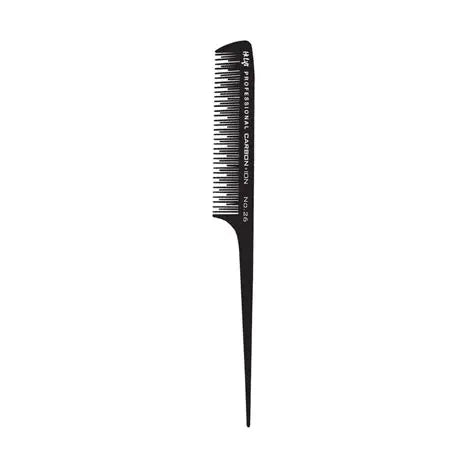 Hi Lift Carbon Ion Pro No.26 Plastic Rattail Comb