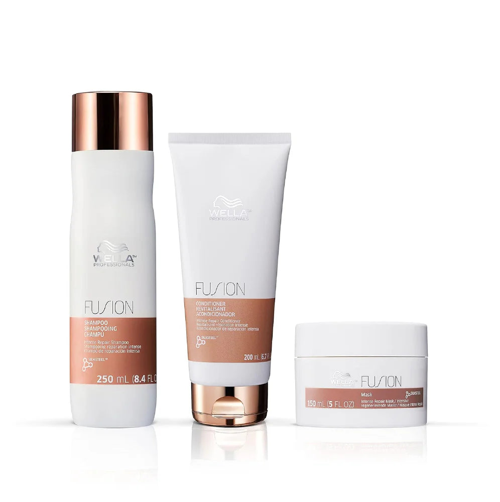 Wella Fusion Intense Repair Trio Gift Pack - Shampoo, Conditioner & Mask