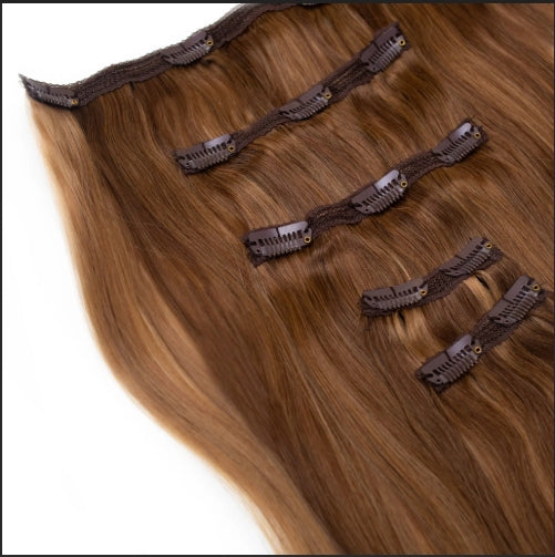 Caramel Blend Clip in Hair Extension