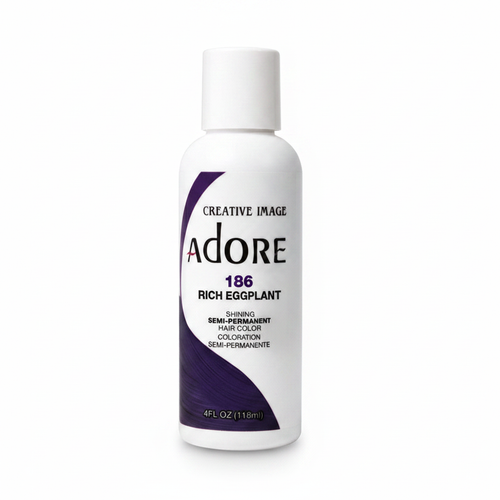 Adore Rich Eggplant White