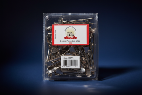 Double Prong Curl Clips 401 - Dark Background