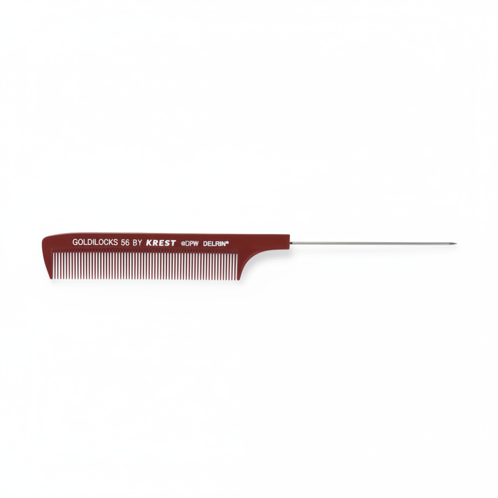 Goldilocks 56 Rat Tail Comb - Horizontal