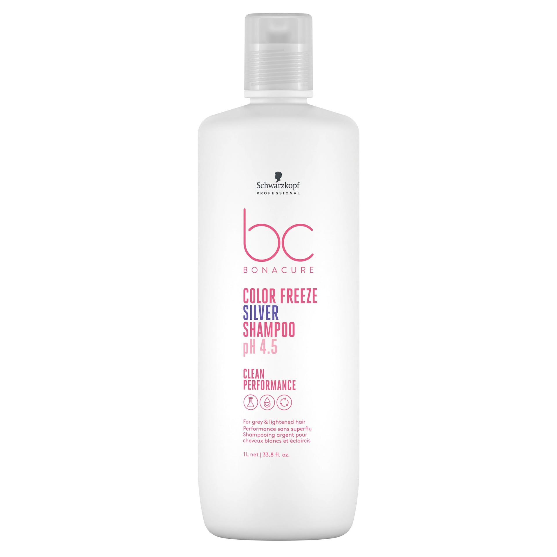 Schwarzkopf Professional Bc Clean Performance Ph 4.5 Color Freeze Silver Shampoo 1l