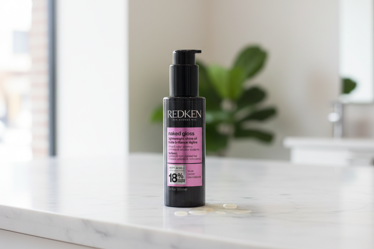 Redken Naked Gloss Shine Oil on Marble