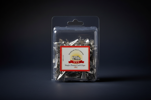 Single Prong Curl Clips 501 - Dark Background