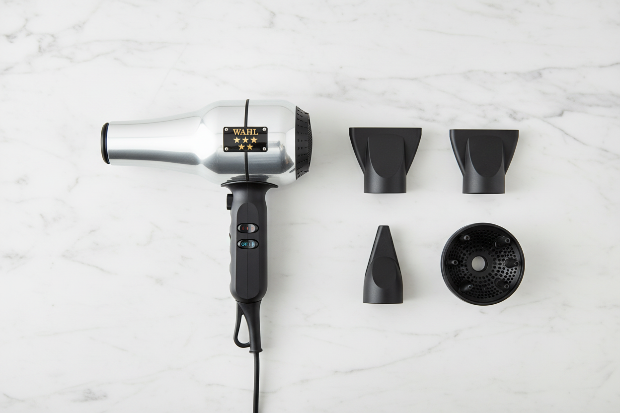 Wahl 5-Star Barber Dryer - Marble with Attachments